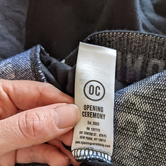 Opening CEREMONY short sleeve cropped crew neck t-shirt black xs - Picture 8 of 11